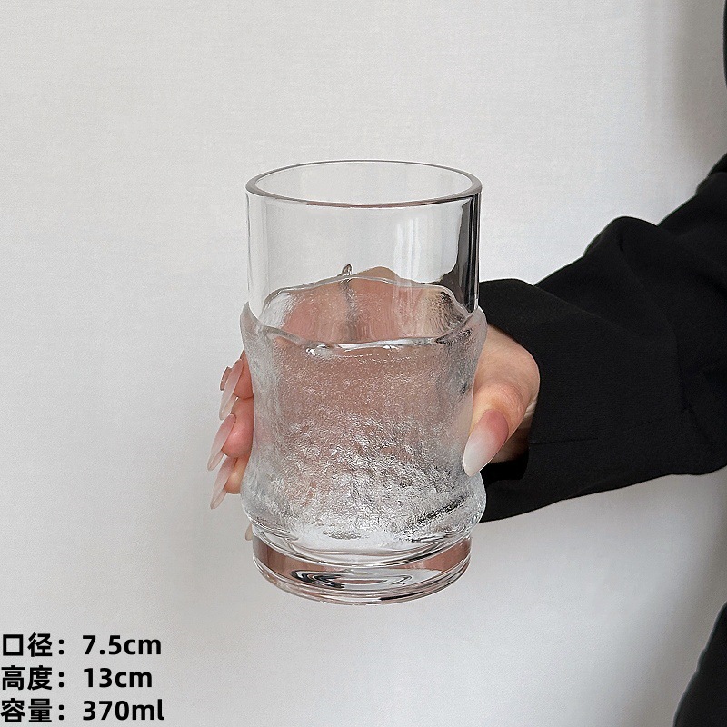 Inswind creativo de alto nivel anti-calor cubierta de bambú colgar tazas de hielo tazas de café de vidrio casero tazas de agua tazas de té tazas de bebida frías