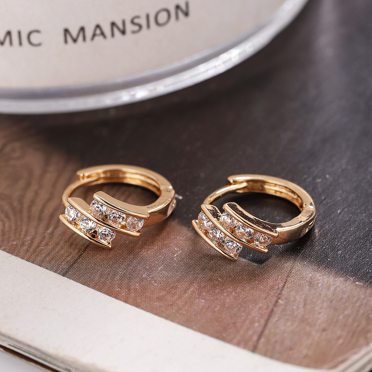 Women's Gender Plating Design 1 Pair Simple Style Geometric Plating Copper Hoop Earrings
