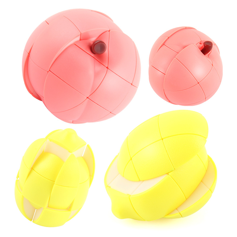 Panxin juego de cubo de frutas serie melocotón limón Cubo de giro nuevo juguete de ventilación de descompresión exótica FX7870