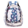 Transparent, side opening, dark navy Mary
