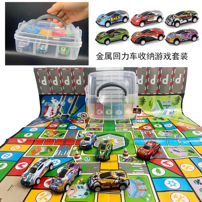 children Toy car Alloy car 6 Metal Warrior suit storage box portable A car sports On behalf of