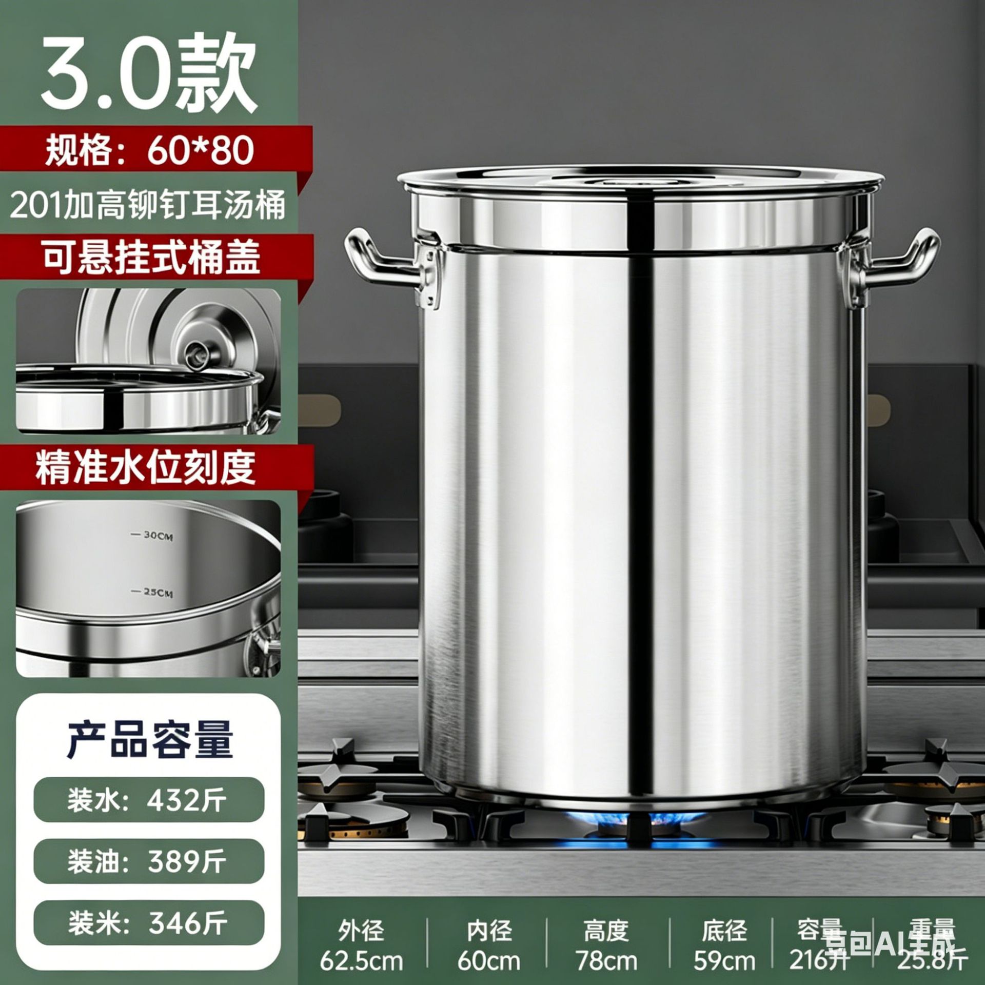超厚加高款-60*80桶