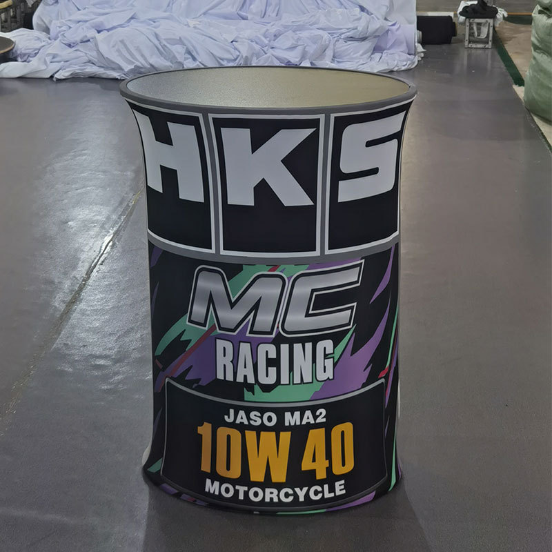 供应椭圆接待展示台促销桌展会广告促销桌展台承重强的洽谈桌