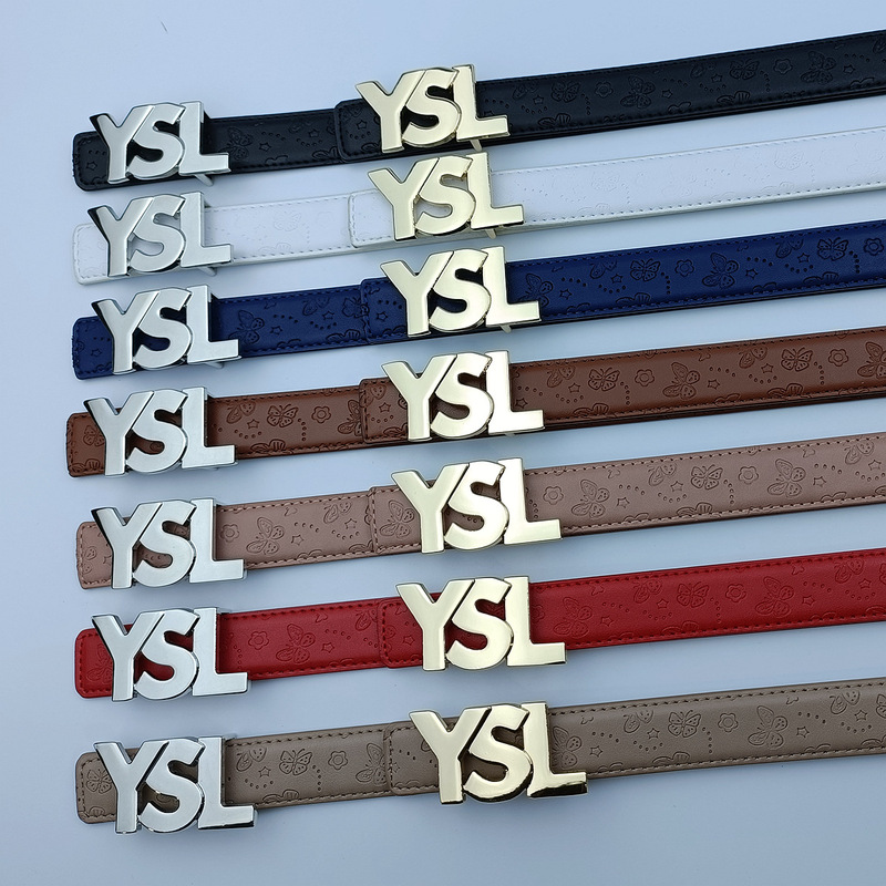 Belt Yangshulin Smooth Buckle Belt Casual Versatile Dress Same Style Trendy Fashion Women's Jeans New Style