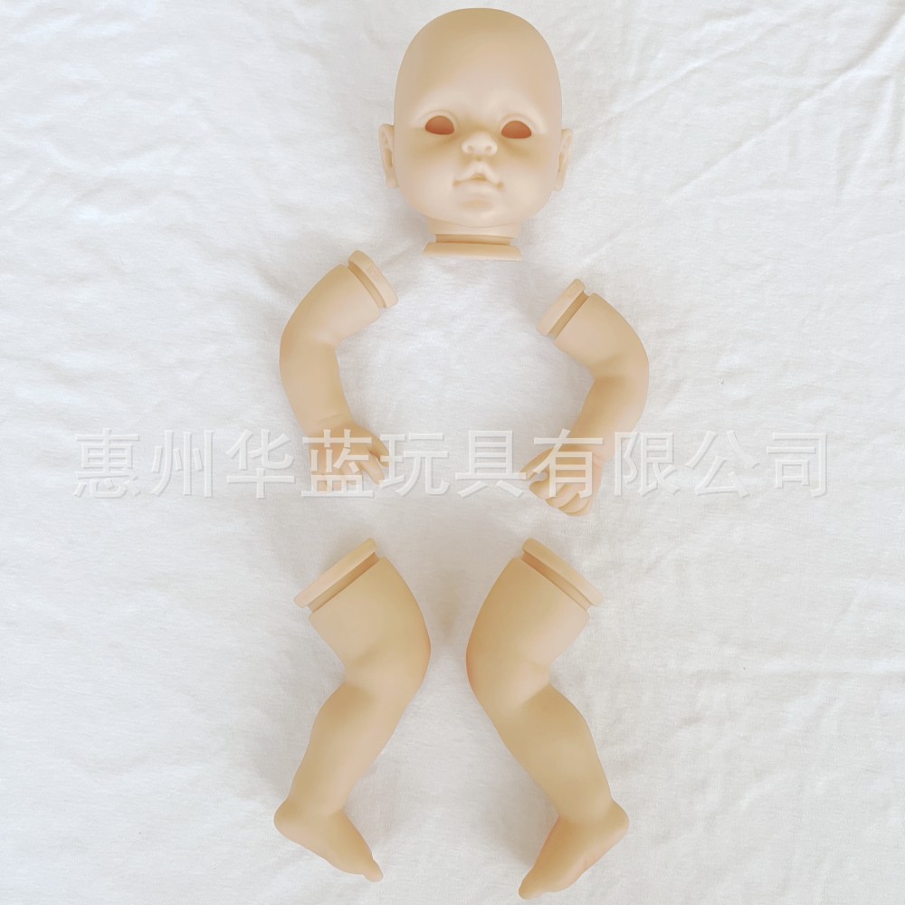 18 인치 시뮬레이션  흰색 배아 금형 부드러운 비닐 DIY 금형 천 몸