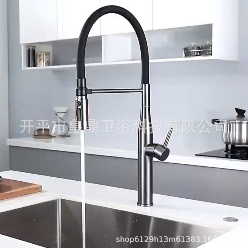 Foreign Trade Three-In-One Water Purification Faucet Kitchen Sink Silicone Pull-Down Universal Water Outlet Purified Water Hot and Cold Water Faucet Foreign Trade Three-In-One Water Purification Faucet Kitchen Sink Silicone Pull-Down Universal Water Outlet Purified Water Hot and Cold Water Faucet