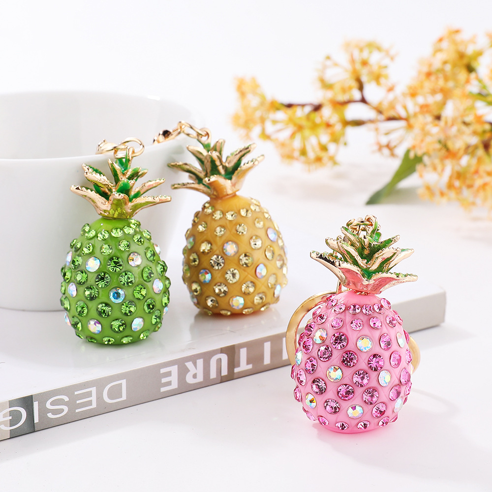 54g Weight Bag Pendant, Keychain Classification 1 Piece Bag Pineapple Bag Pendant Keychain Alloy Women's Cute Bag Pendant Keychain