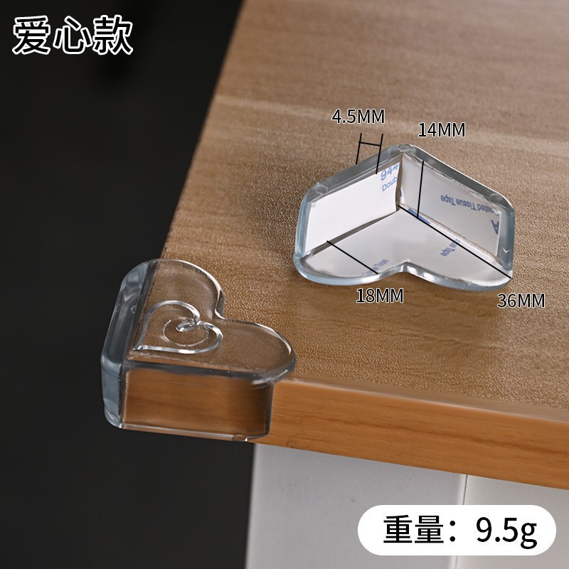 赤いエアバッグのシリコンゴムの衝突防止角の窓の衝突防止角の厚いテーブルの角のベッドの角の子供の保護角の卸売り|undefined