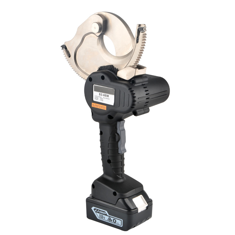 Cortador de engranaje eléctrico cortador de cable de trinquete recargable cortador de cable eléctrico recargable EC-65M ligero y ahorro de mano de obra
