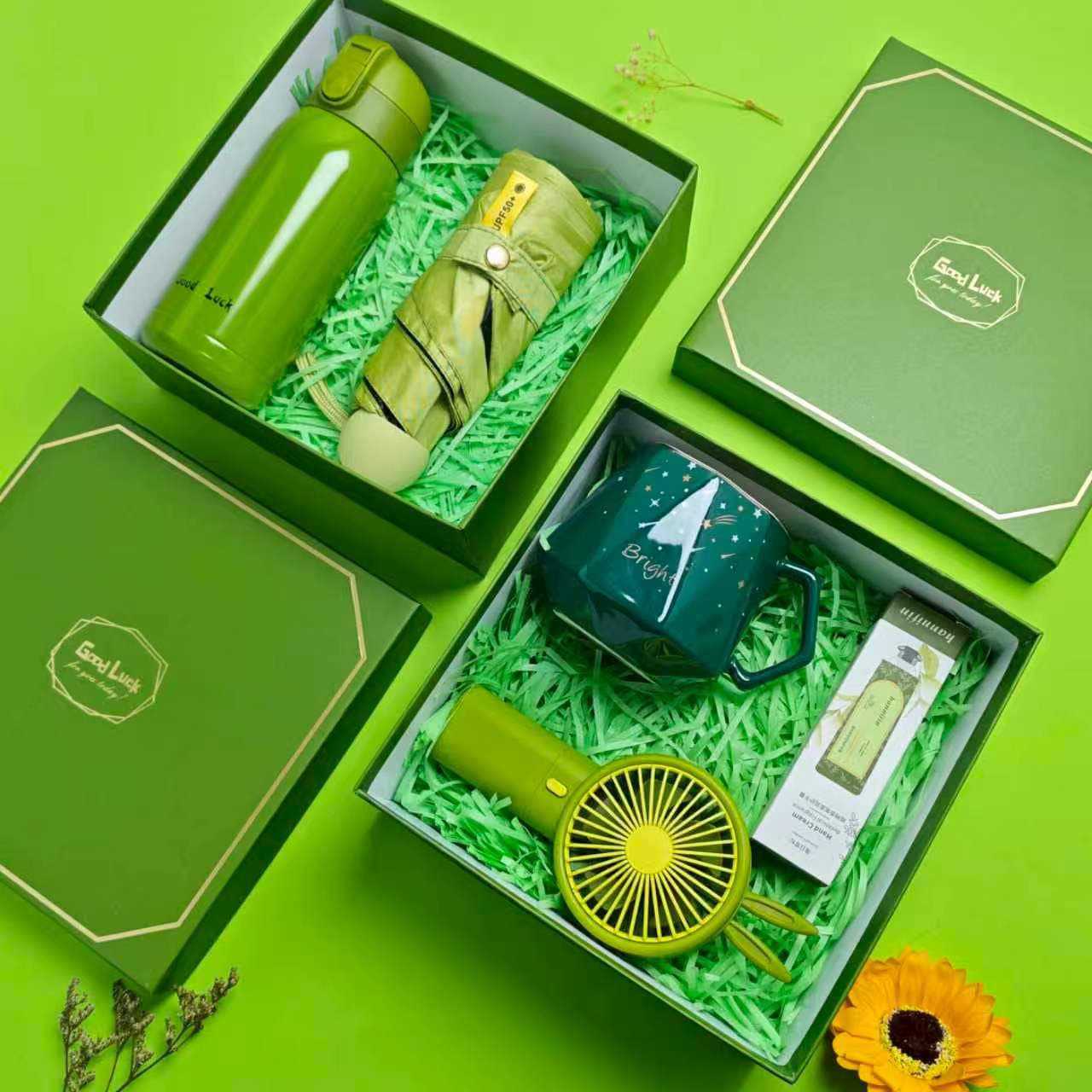 Caja de regalo fresca de verano, regalos prácticos para clientes, regalos prácticos para actividades de apertura, regalos pequeños para banquetes de graduación