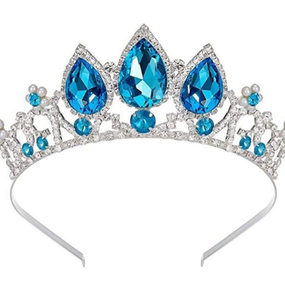 Moda accesorios para el cabello para Niños Accesorios para la cabeza gota de agua Linda corona niña popular rhinestone horquilla corona bebé diadema