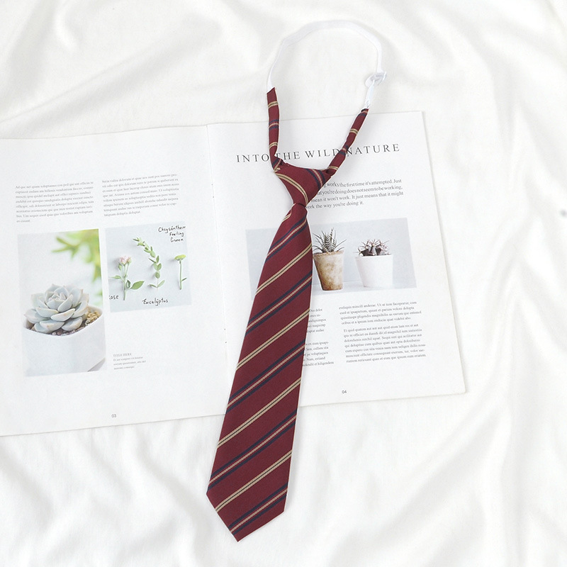 Red Japanese shirt, accessory with bow, bow tie, JK style (Japanese school style) 3
