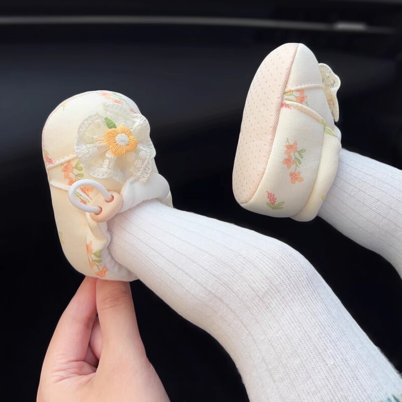 Baby Shoes Autum Baby Girl Soft-Soled Shoes Elastic Band Pure Cotton Shoes Non-Falling Shoe Covers 0-1 Years Old 6-8-9-12 Months 7 Baby Shoes Autum Baby Girl Soft-Soled Shoes Elastic Band Pure Cotton Shoes Non-Falling Shoe Covers 0-1 Years Old 6-8-9-12 Months 7