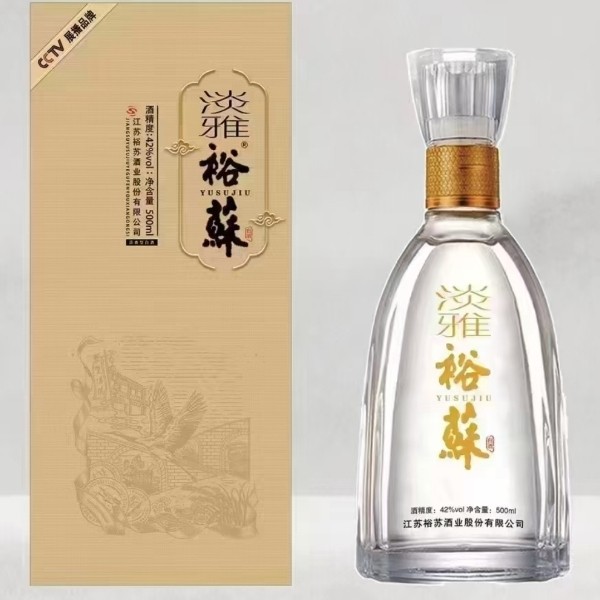 淡雅裕苏42度浓香型白酒500mL *6瓶装粮食酒礼盒装