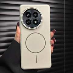 チタングレーの細いリングの磁気吸引は、ワンプラスav5携帯電話のフロストハードケース1 13超薄型シンプルな保護カバーを適用します。