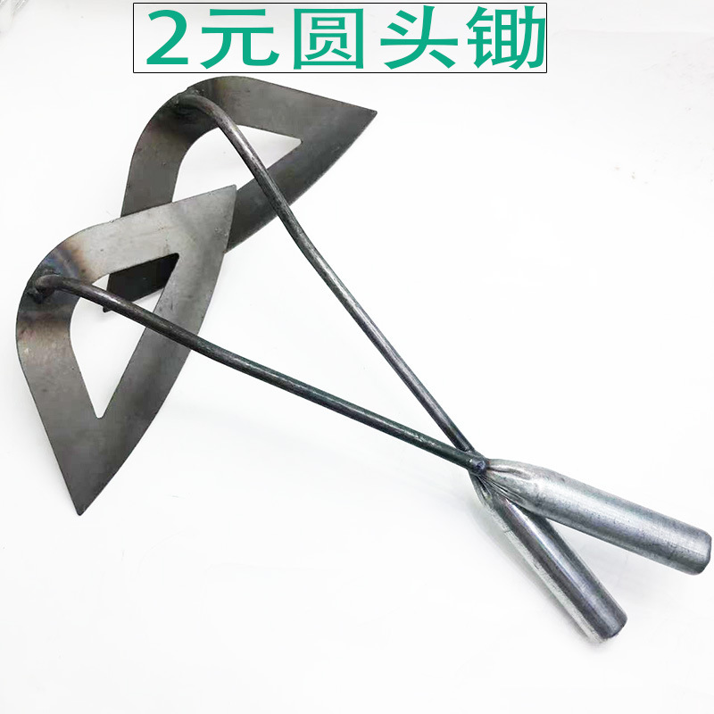 金物工具卸売り鉄は草鍬月歯中空アーチ形小鍬家庭用園林草刈半円小鍬|undefined