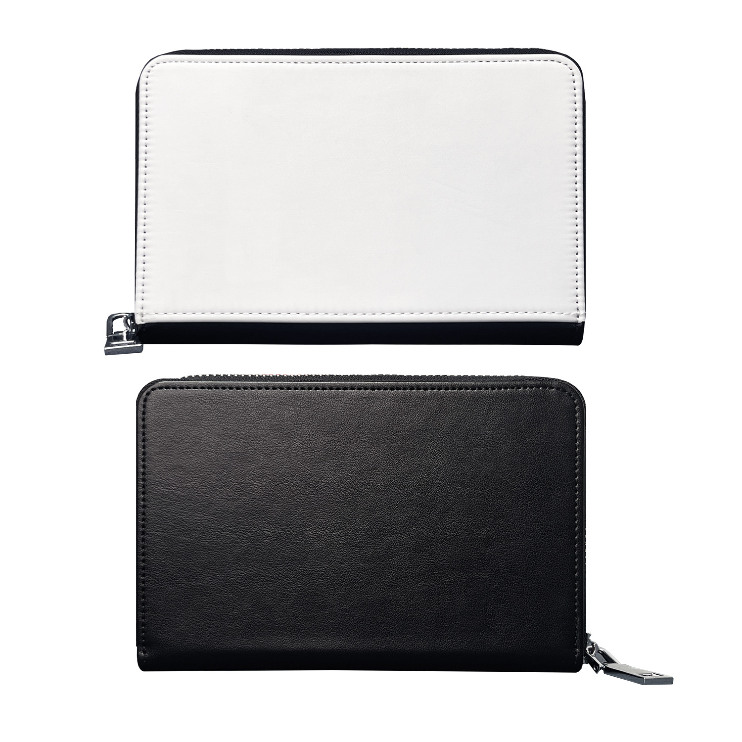 Bolsa de pasaporte de sublimación de transferencia de calor de producción propia y vendida bolsa de identificación de viaje bolsa de cremallera sublimación serie en blanco en stock