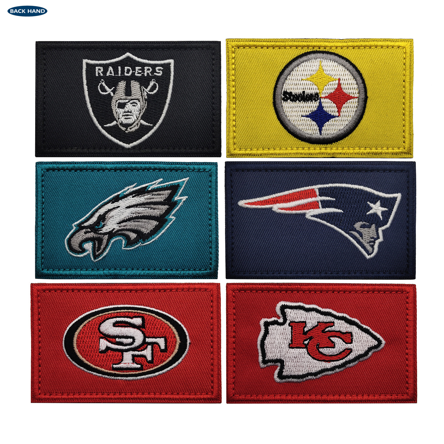 NFL橄榄球队标匹兹堡钢人明尼苏达维京人费城老鹰突击者刺绣布贴-阿里巴巴