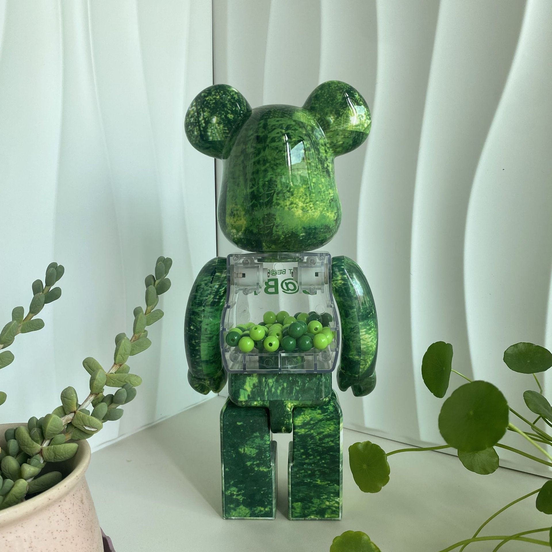 BEARBRICK400 % 100% 폭력적인 곰 장식품 숲 QIANQIU 패션 인형 폭발 장식품