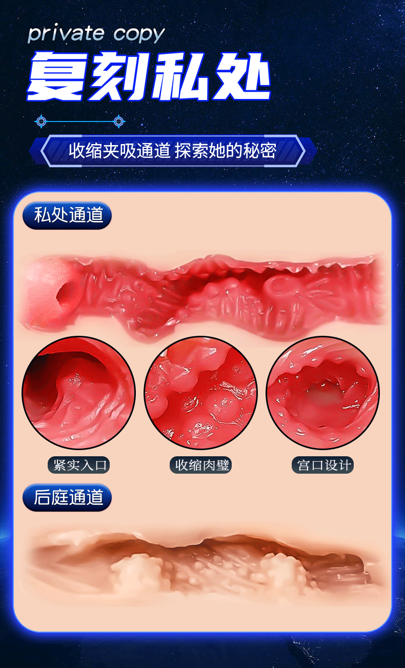 Jiuai Half-Body Masturbator with Inverted Vagina and Buttocks, TPE, Suction Control — detail image 6