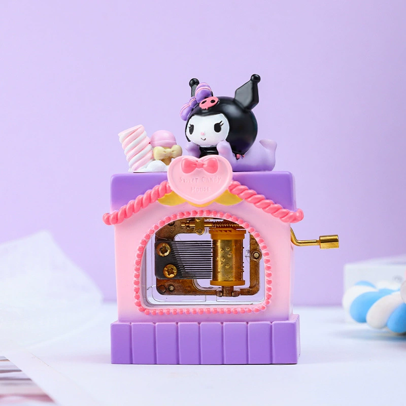 Sanrio, музыкальная коробка мультфильм, минифигура, украшения на стол, подарок на день рождения