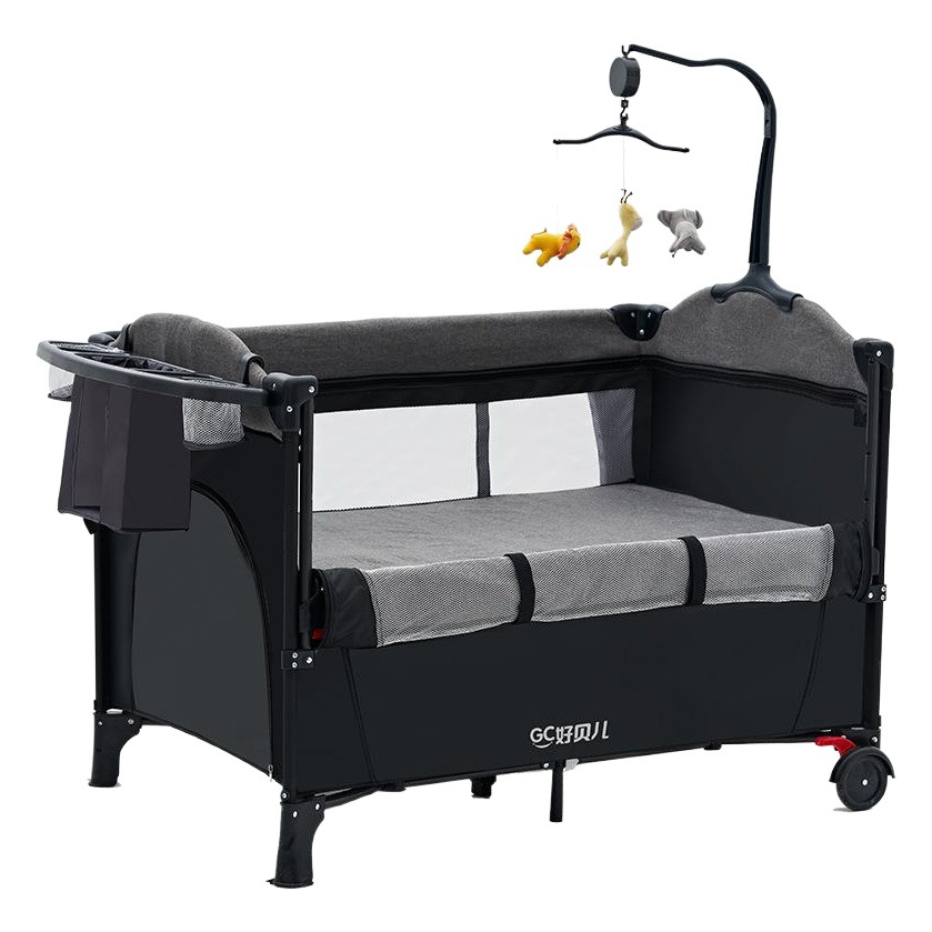 Cama de costura móvil al por mayor de fábrica Cuna plegable Cama portátil de recién nacido Cama de bebé image 1