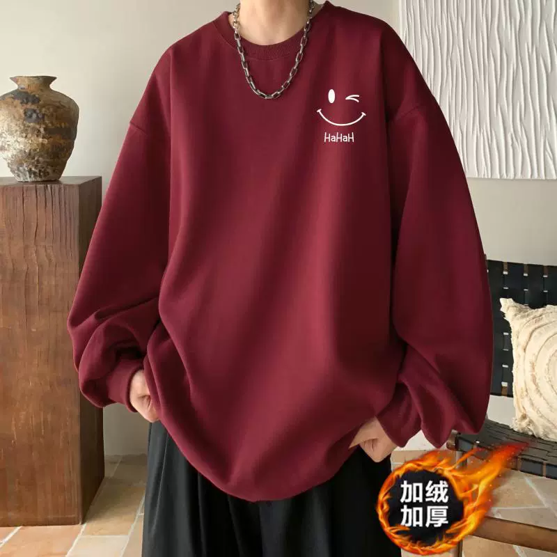 Печатный осенний и зимний свитер мужской весной и осенью 2024 года