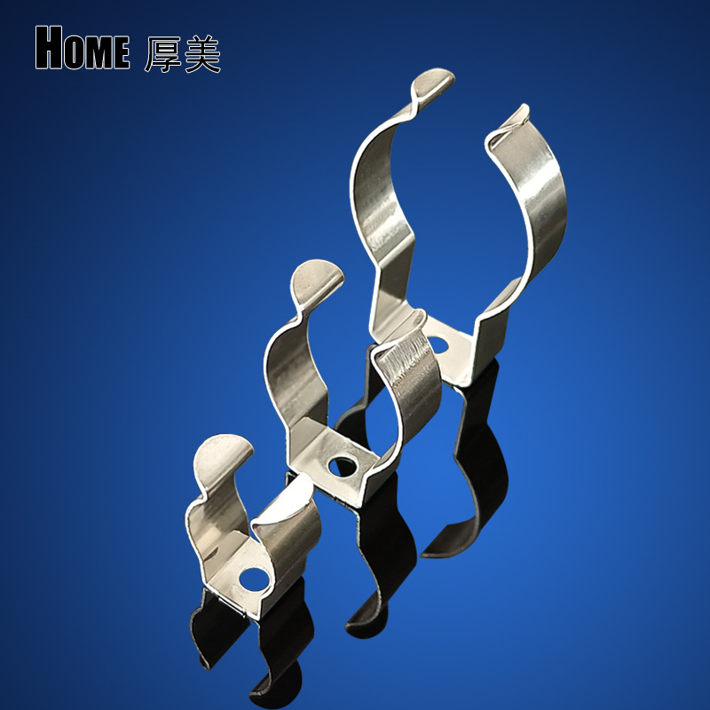 T5/T8/T10 stainless steel buckle 201 thickened fixed mounting clip waterproof anti-rust fish tank lamp clamp