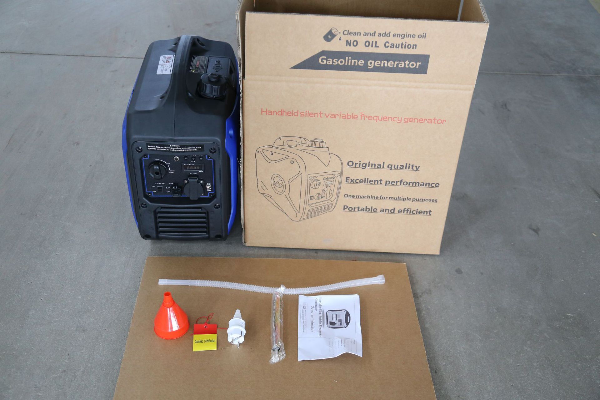 Silent gasoline generator, portable, 220V European standard socket, 50Hz, for home use, camping, cross-border, exclusive for Russia