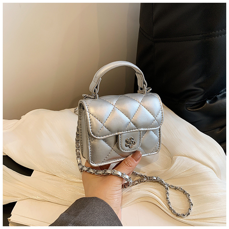 Sacs pour femmes, exquis, petit, parfumé, de grande valeur, pour enfants, à bandoulière, à la mode, motif diamant, mini sac à main, petit sac carré_voghion.com