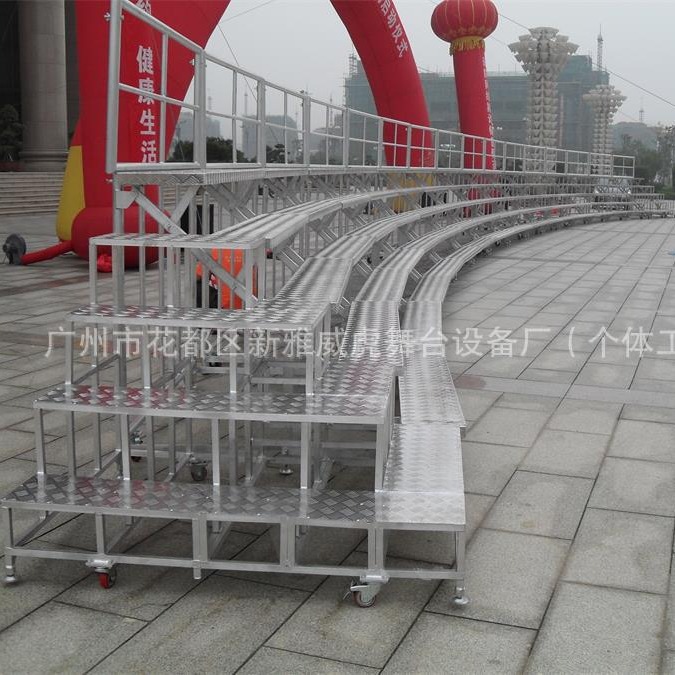 合影架大型拍照合影架铝合金折叠合影架五层折叠合影架