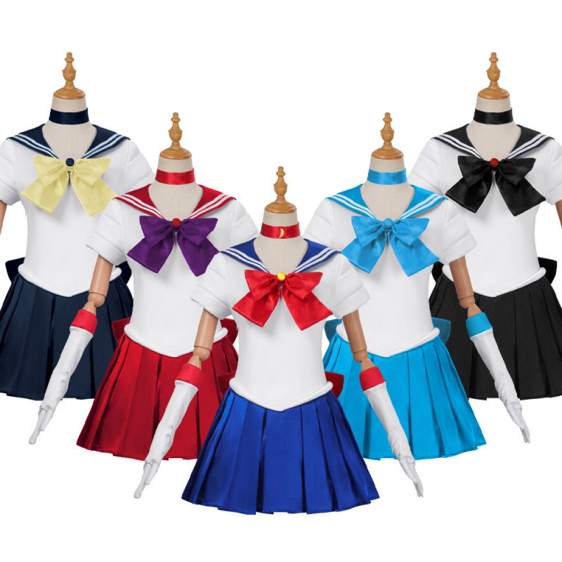 Sailor Moon Cosplay Sailor Uniform Tsukino Usagi 4Th Generation Halloween Anime Stage Costume