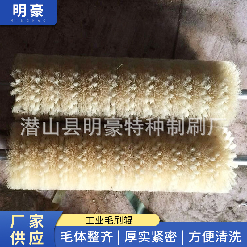 尼龙毛刷辊 工业毛刷辊 毛刷滚筒 清洗机毛刷辊 毛刷清洁辊