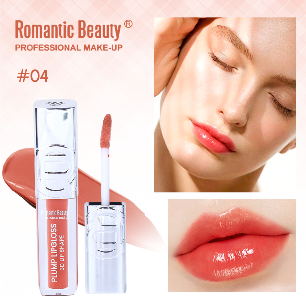 Esmalte labial de espejo transfronterizo, esmalte labial de agua, fácil de colorear, labio de tuck, color de brillo labial impermeable, color de lápiz labial líquido
