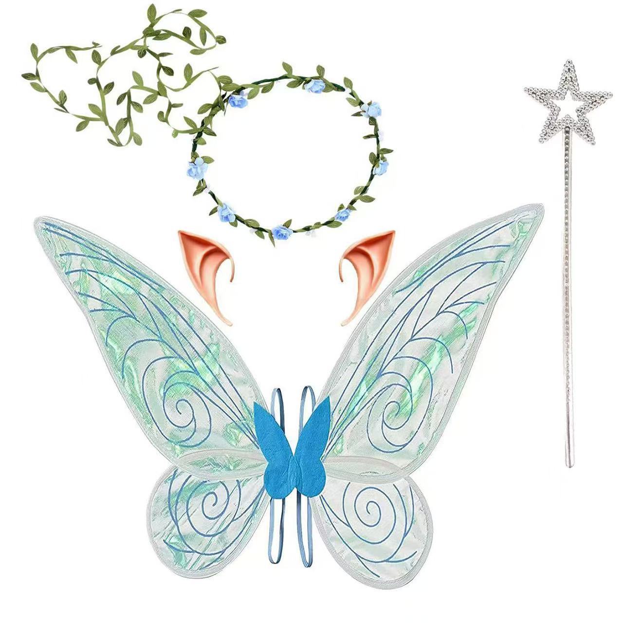 All Saints Colorful Butterfly Wings Angel Elf Wings Cross-border New Products in stock Children's Holiday Party Performance Props