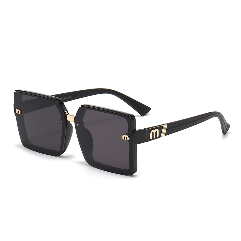 15091 Trendy Square Frame For Women High-end Personality UV Protection Fashion Sunglasses_voghion.com