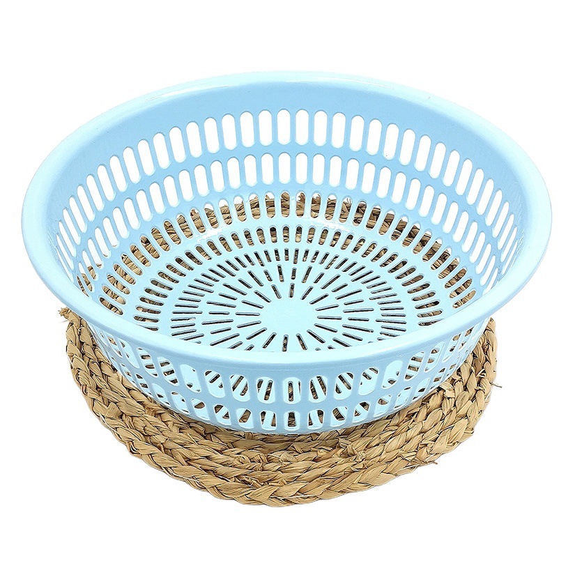 I2 442 105 # tira cesta de verduras drenaje vegetal cesta de plástico azul Yiwu 2 yuanes tienda de necesidades diarias suministro