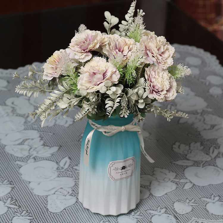 Ramos de Claveles, Lirios, Flores de Seda, Plantas de Boda, Plantas Acuáticas, Decoración del Hogar, Decoración de Mesa, Artículos para el Hogar