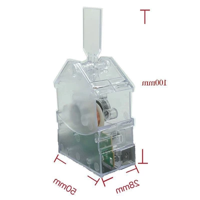 Shaking head ornaments solar automatic acrylic car swing movement rocking diy accessories transparent rocking device (Car ornaments) - battery-type