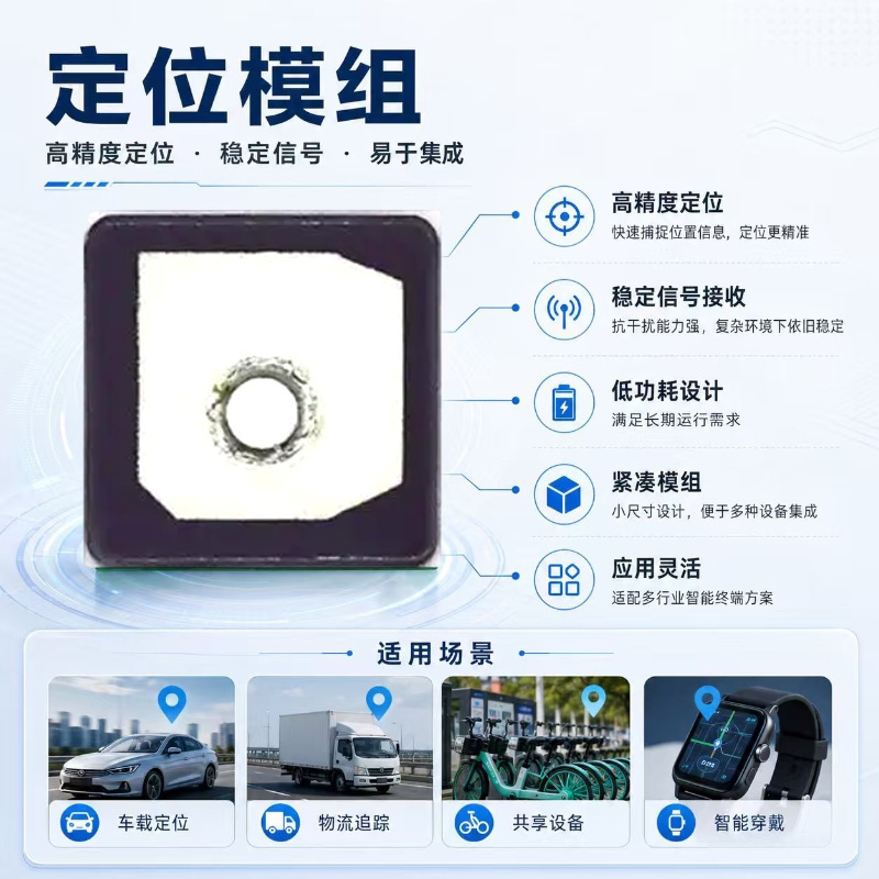 GPS module low-power industrial-grade Beidou positioning module vehicle navigation small size high-integration positioning module GPS module low-power industrial-grade Beidou positioning module vehicle navigation small size high-integration positioning module