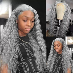 1�W���羳Ůʿ�ٰl С�ٽz�з�deep wave�L���l�ٰl �^��lace wig