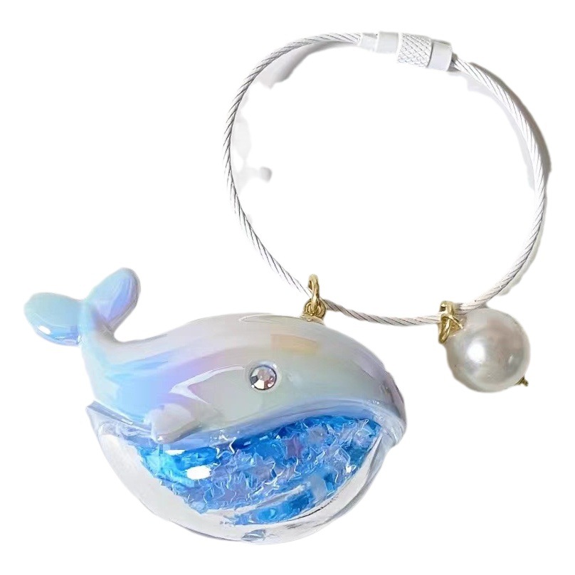 Su Zaijin en el mismo párrafo colgante de ballena llavero colgante de mochila escolar acuario pareja bolso colgante pequeño regalo al por mayor