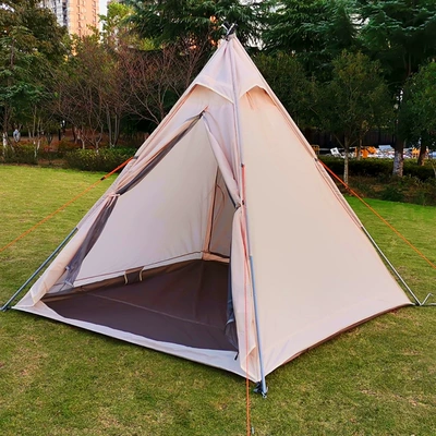 Outdoor camping tent pyramid automatic tent sunshade sunscreen double layer rainproof park picnic family tent (Çadırlar)