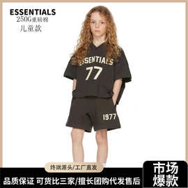 Essentials复线儿童t恤FOG小众潮牌美式宽松纯棉短袖高街批发