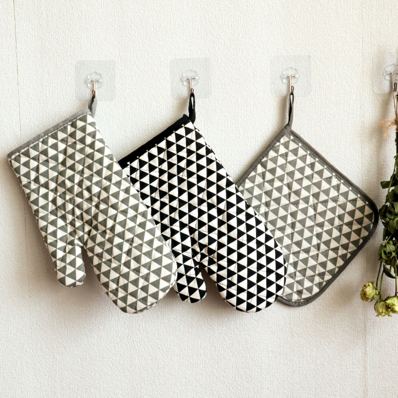 微波炉手套工厂货源北欧风隔热手套烘焙手套烤箱手套隔热垫|ms