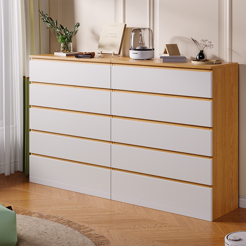 armario de salón doméstico contra la pared de almacenamiento integrado armario de almacenamiento de aire de crema dormitorio cajón de la cama armario de partición armario