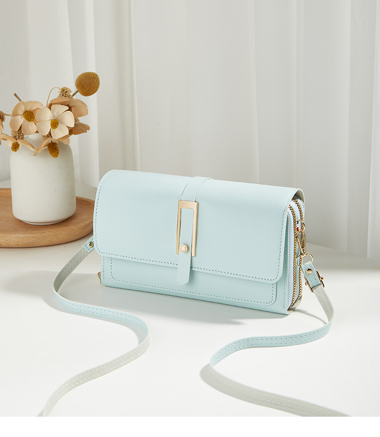 Solid Color Pattern All Seasons Season Women's Gender Vintage Style, Classic Style Style Women's Medium Pu Leather Solid Color Vintage Style Classic Style Square Magnetic Buckle Crossbody Bag