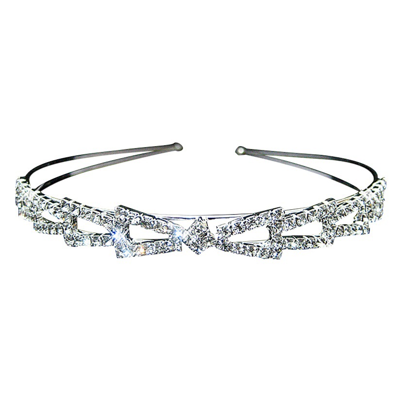 Comercio exterior transfronterizo coreano nupcial forma simple foto tocado perla rhinestone dulce diadema de diamante japonés y coreano diadema