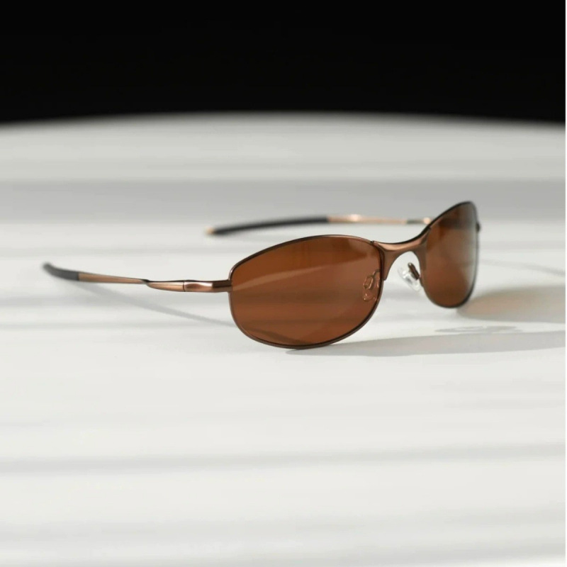 26 New Models of Small Brown Retro Polarized Sunglasses for Women, High-End Fashion for Men, European and American Style, Same Style as Bai Jingting, Cycling Glasses
