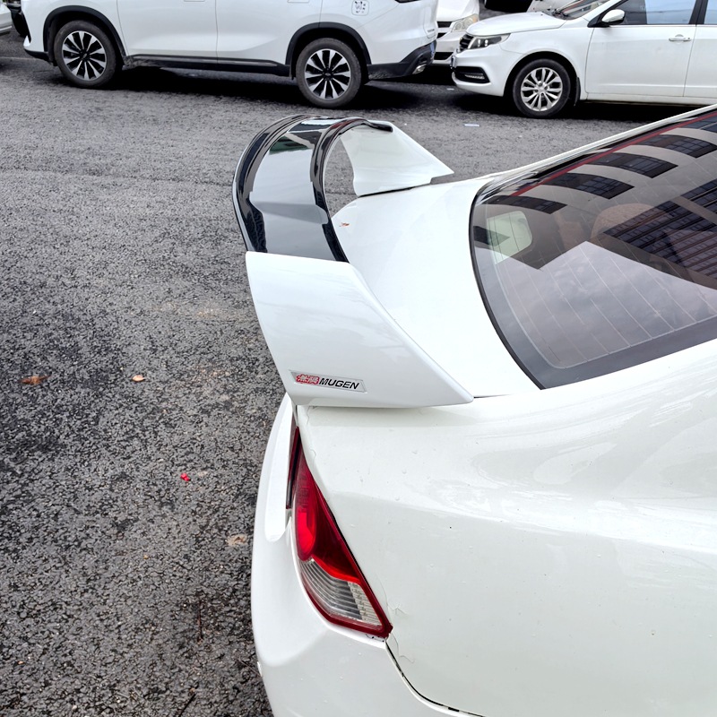 Suitable for 2006-2011 Civic Modified Rear Wing Siming Fd2 High-Top Perforated Installation Rear Wing Car Fixed Wing